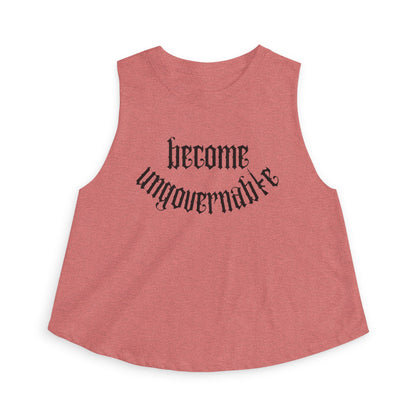 Become Ungovernable Women's Racerback Cropped Tank Top