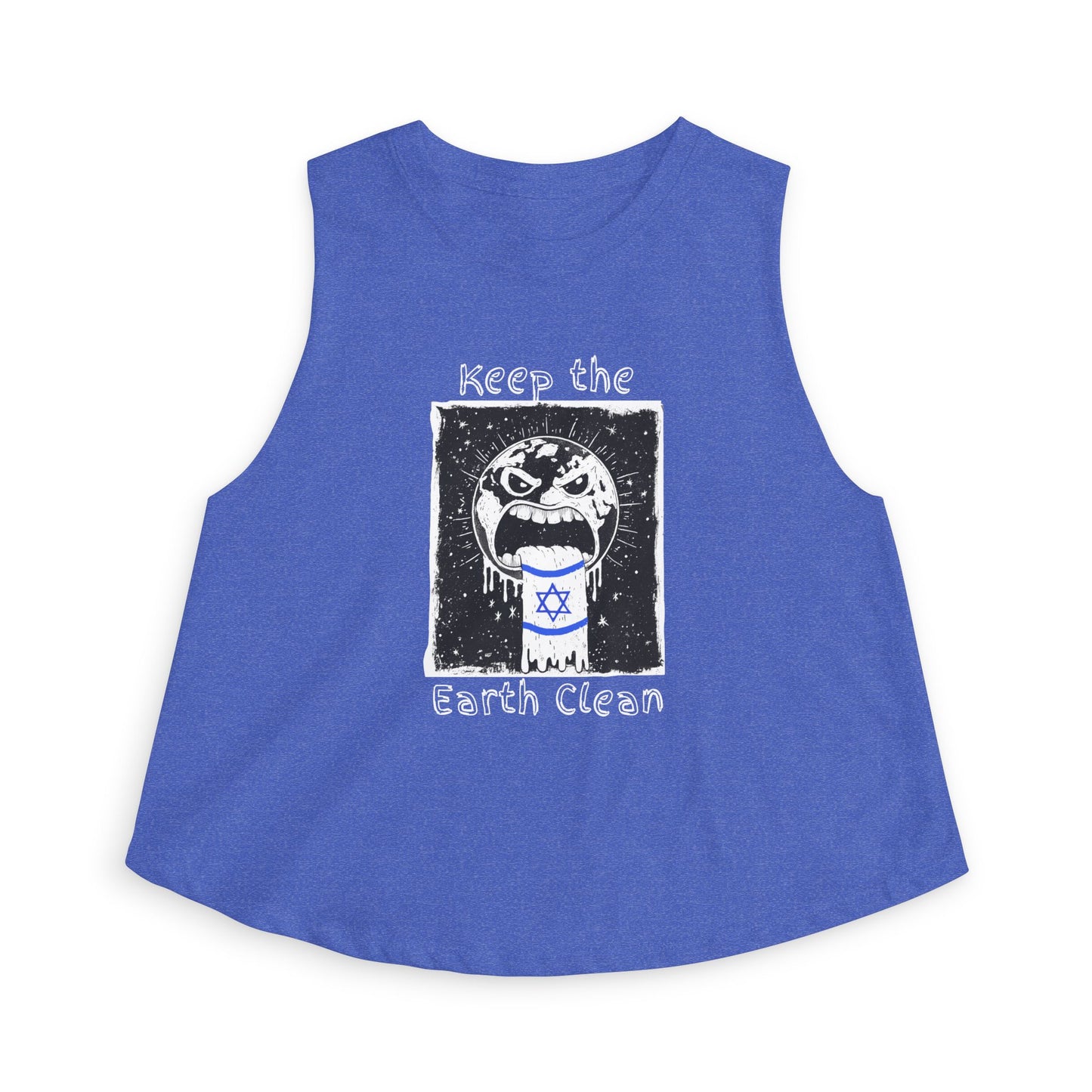 Keep the Earth Clean Racerback Cropped Tank Top