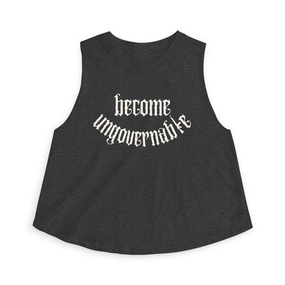 Become Ungovernable Women's Racerback Cropped Tank Top