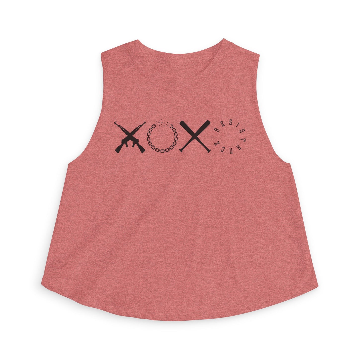 XOXO Resistance Racerback Cropped Tank Top