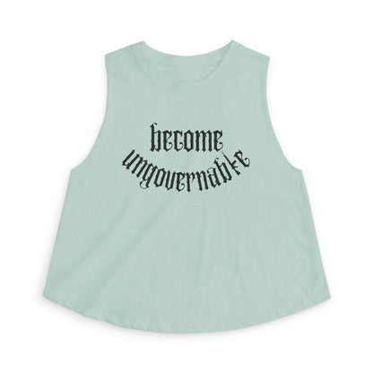 Become Ungovernable Women's Racerback Cropped Tank Top