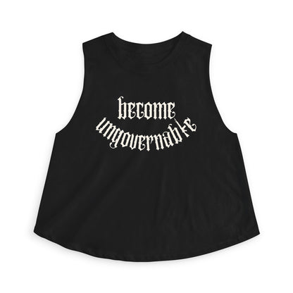 Become Ungovernable Women's Racerback Cropped Tank Top