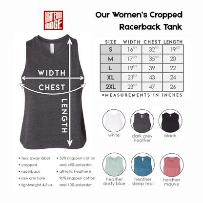 Fuck ICE Racerback Cropped Tank Top