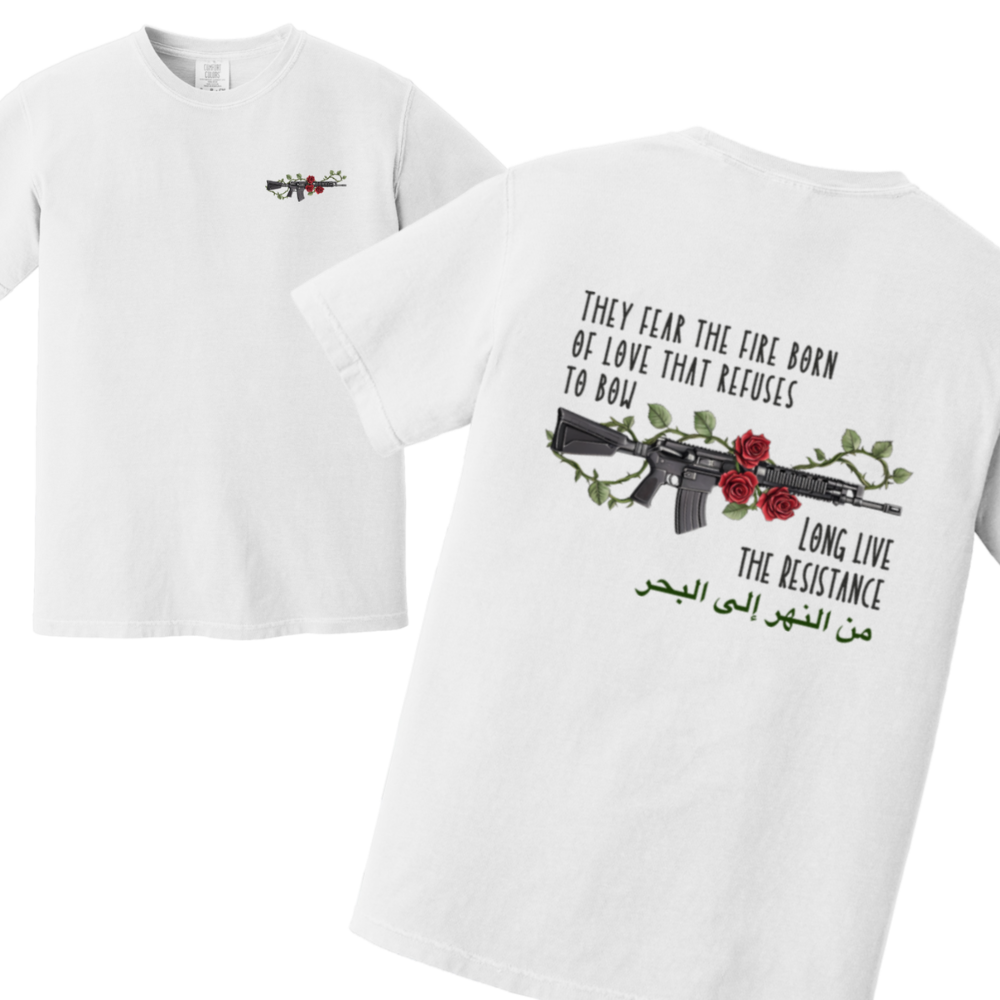 Fire Born of Love Palestine Resistance Tshirt