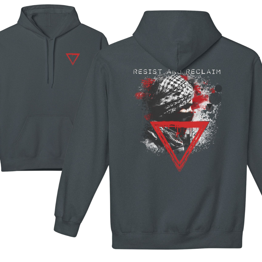 Resist & Reclaim Hollow Triangle Palestine Hoodie