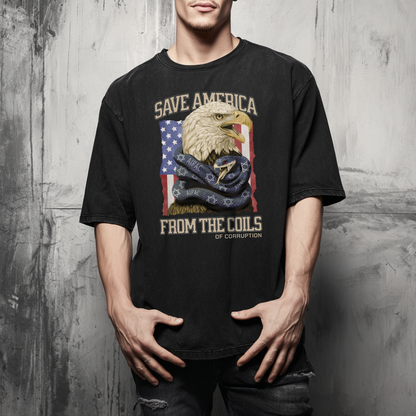 Save America from the Coils of Corruption Tshirt
