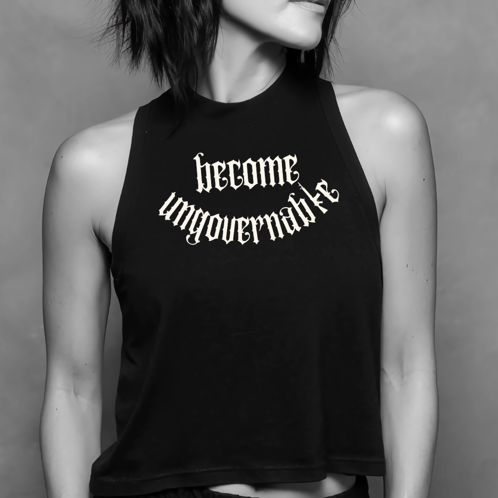 Become Ungovernable Women's Racerback Cropped Tank Top