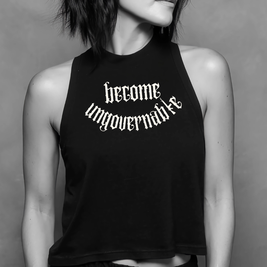 Become Ungovernable Women's Racerback Cropped Tank Top