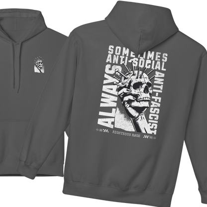 Always Anti-Fascist, Sometimes Antisocial Hoodie
