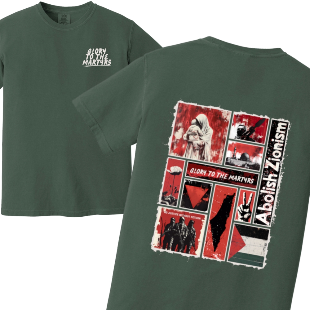 Glory to the Martyrs Red Collage Tshirt