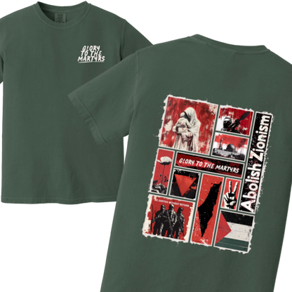 Glory to the Martyrs Red Collage Tshirt