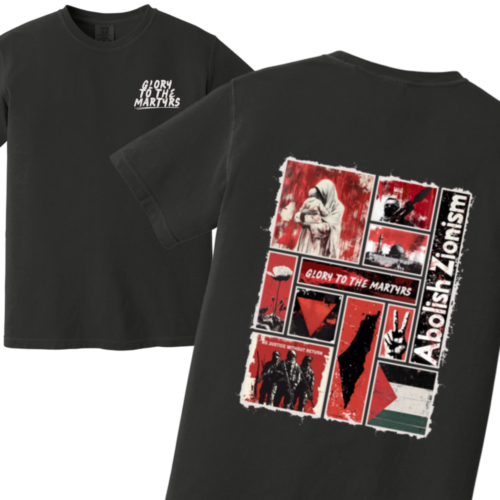 Glory to the Martyrs Red Collage Tshirt