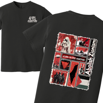 Glory to the Martyrs Red Collage Tshirt