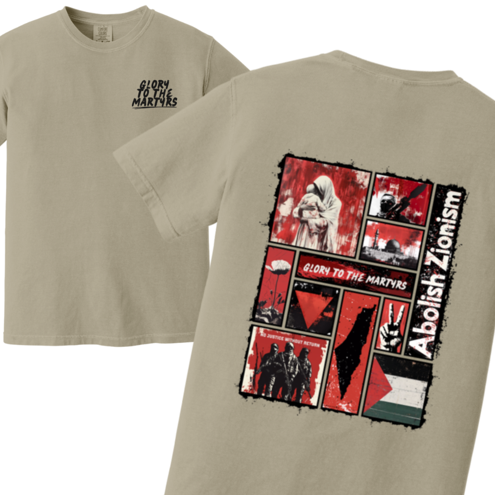 Glory to the Martyrs Red Collage Tshirt