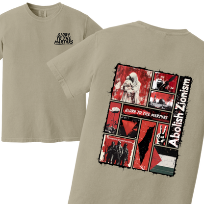Glory to the Martyrs Red Collage Tshirt