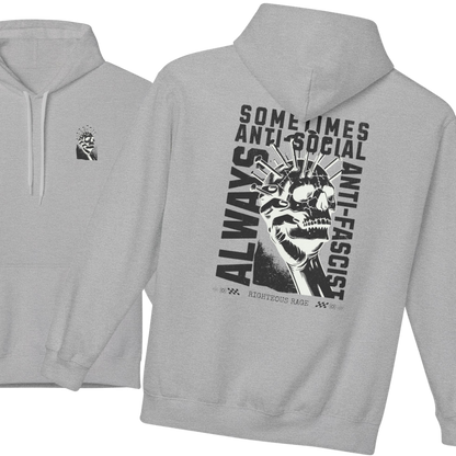 Always Anti-Fascist, Sometimes Antisocial Hoodie