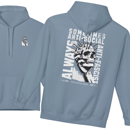 Always Anti-Fascist, Sometimes Antisocial Hoodie
