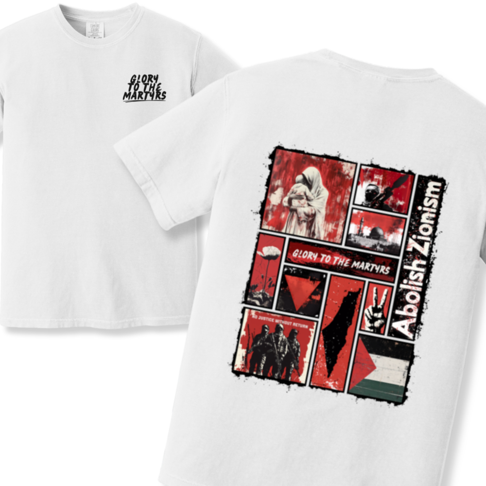 Glory to the Martyrs Red Collage Tshirt