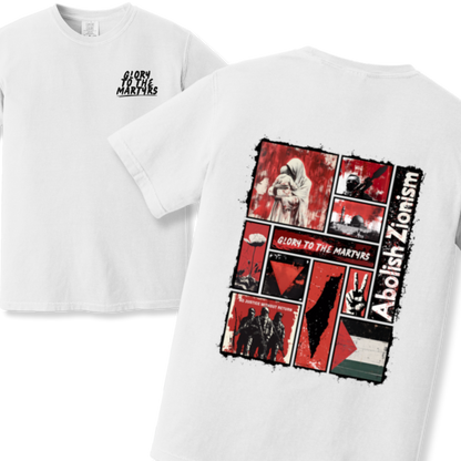 Glory to the Martyrs Red Collage Tshirt
