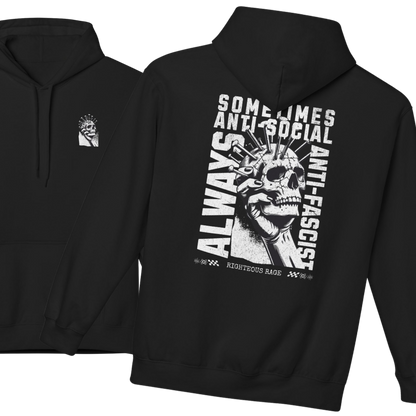 Always Anti-Fascist, Sometimes Antisocial Hoodie