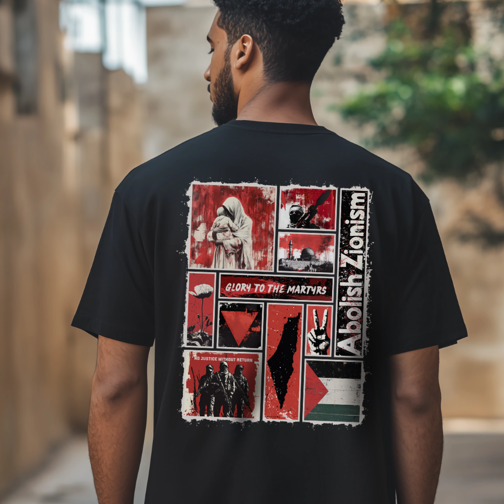 Glory to the Martyrs Red Collage Tshirt