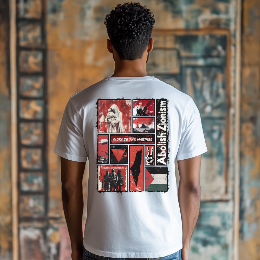 Glory to the Martyrs Red Collage Tshirt