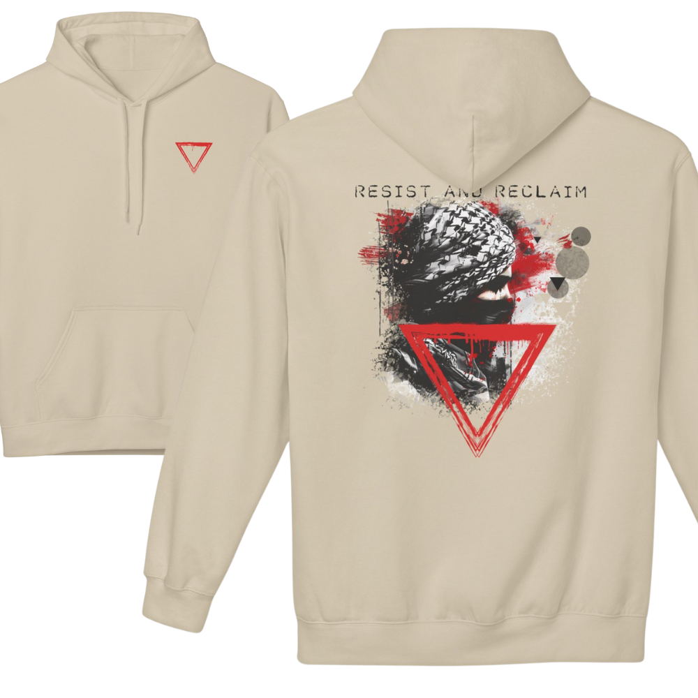 Resist & Reclaim Hollow Triangle Palestine Hoodie