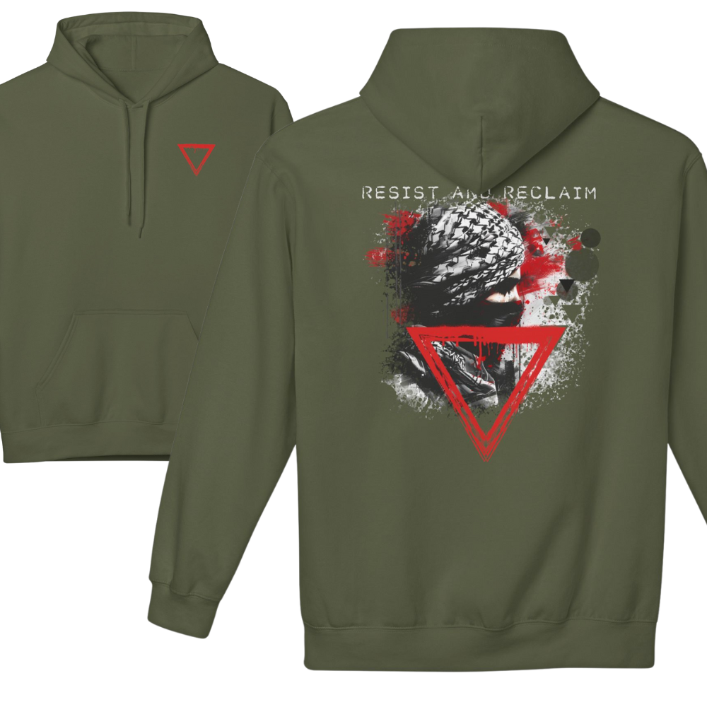 Resist & Reclaim Hollow Triangle Palestine Hoodie