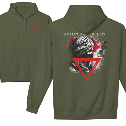 Resist & Reclaim Hollow Triangle Palestine Hoodie