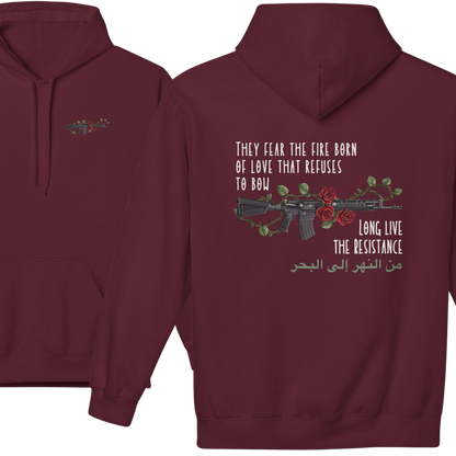Fire Born of Love Palestine Hoodie