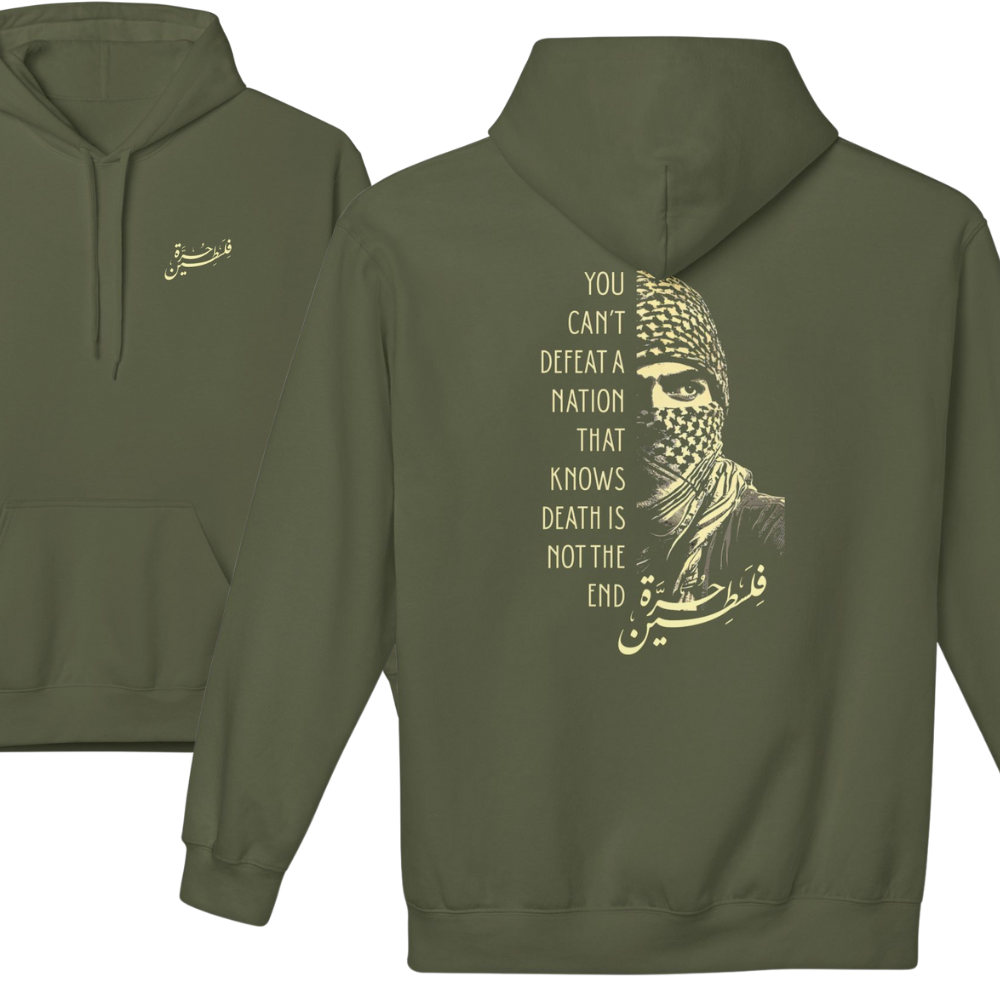 You Can't Defeat a Nation Palestine Hoodie