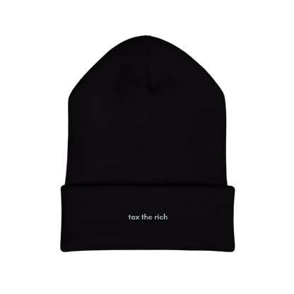 Tax the Rich Embroidered Beanie Hat