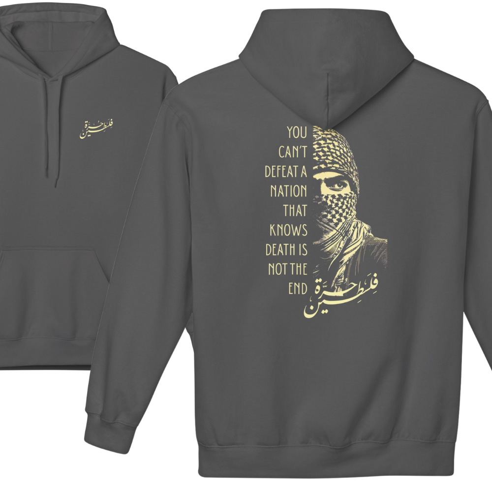 You Can't Defeat a Nation Palestine Hoodie