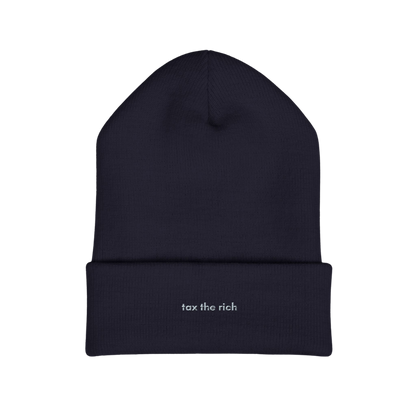 Tax the Rich Embroidered Beanie Hat