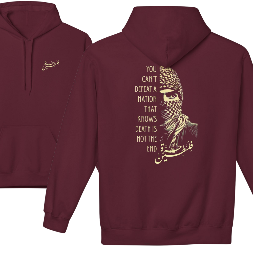 You Can't Defeat a Nation Palestine Hoodie