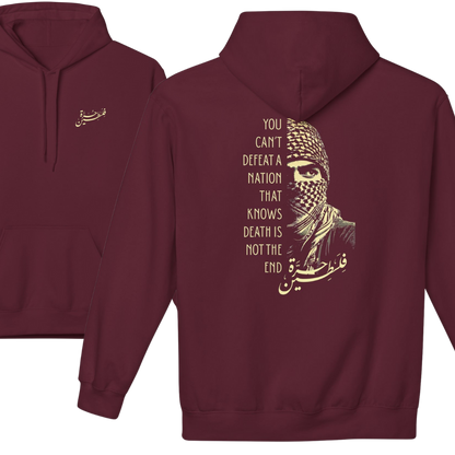 You Can't Defeat a Nation Palestine Hoodie