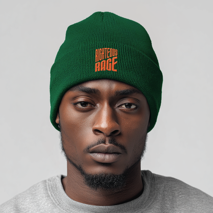 Righteous Rage Brand Embroidered Beanie Hat