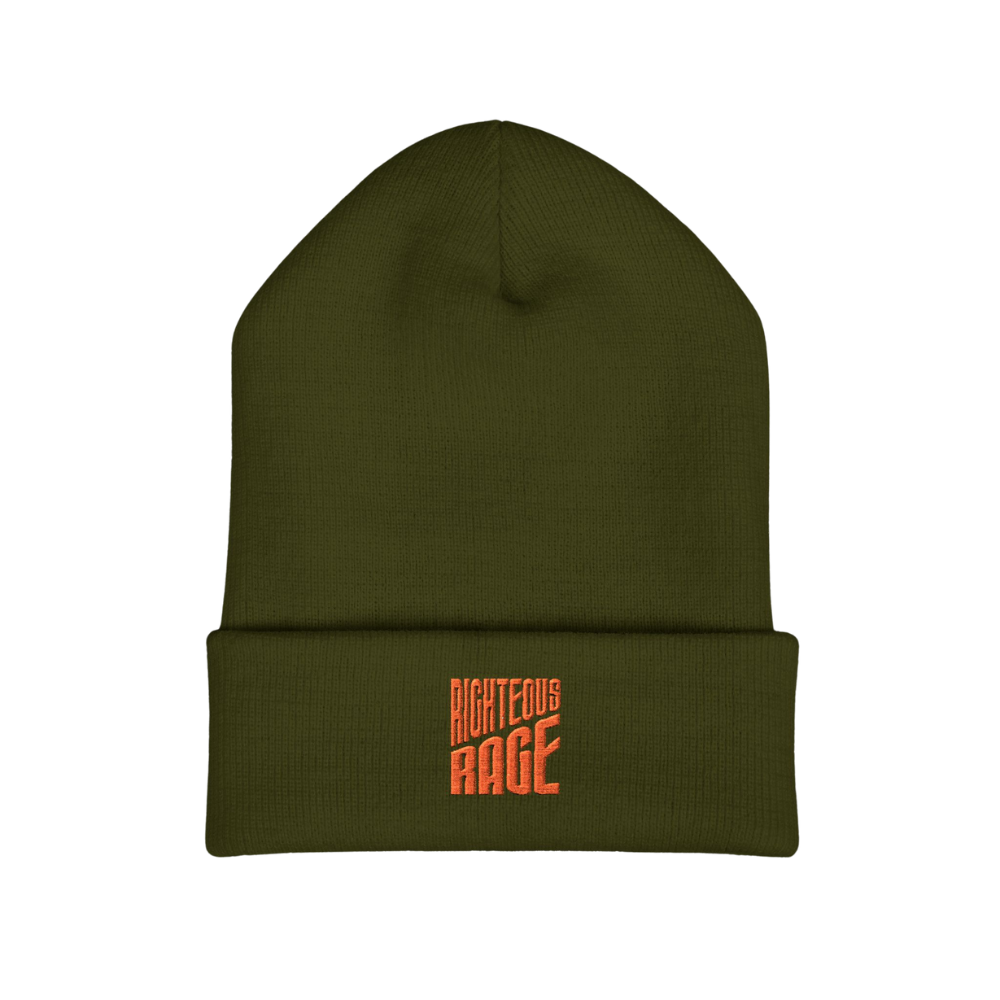 Righteous Rage Brand Embroidered Beanie Hat