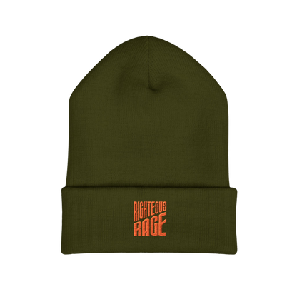 Righteous Rage Brand Embroidered Beanie Hat