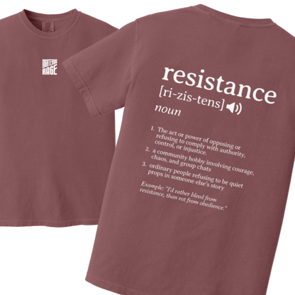 Dictionary Definition Resistance Tshirt